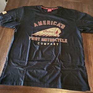 Genuine Indian Motorcycle Navy T-Shirt  - XL